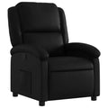 vidaXL Recliner Chair Black Faux leather, metal, plywood Recliner Chair