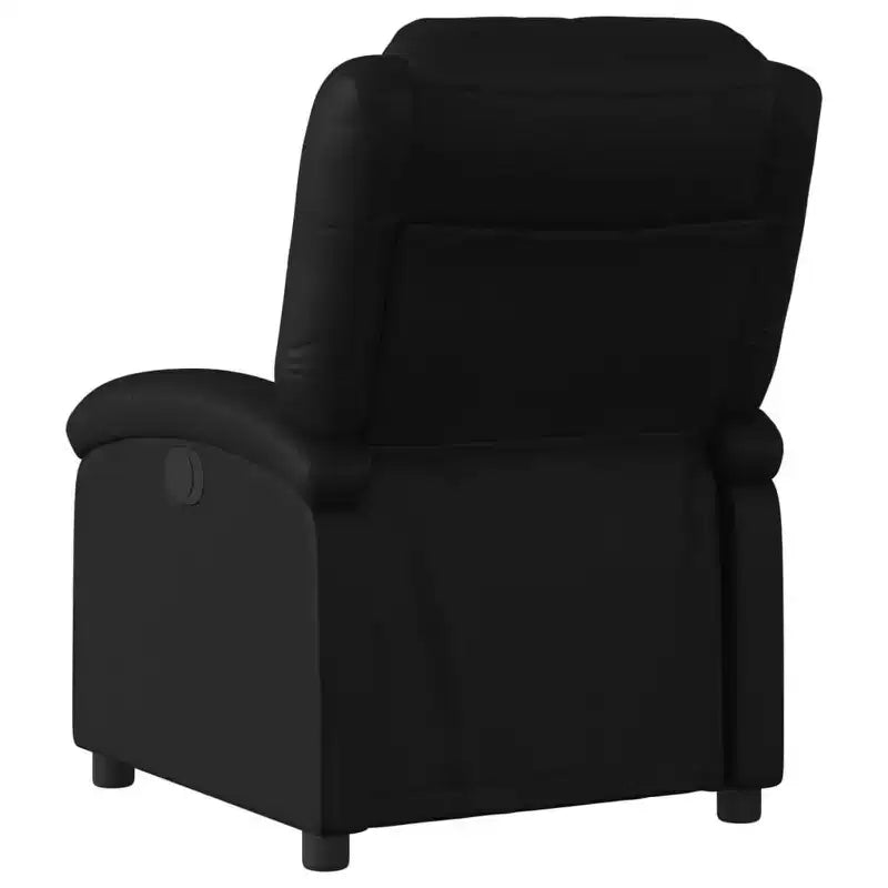 vidaXL Fauteuil inclinable Similicuir noir, métal, contreplaqué Fauteuil inclinable