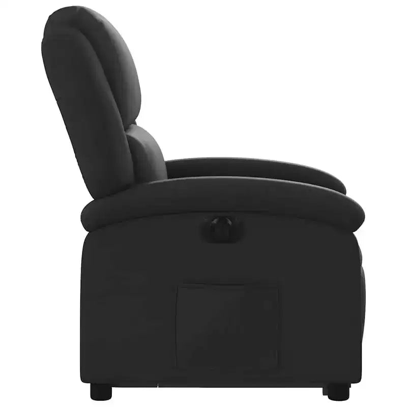 vidaXL Fauteuil inclinable Similicuir noir, métal, contreplaqué Fauteuil inclinable