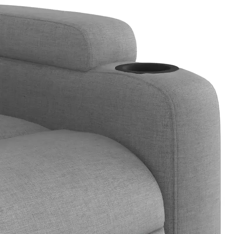 vidaXL Fauteuil de massage inclinable Tissu gris clair