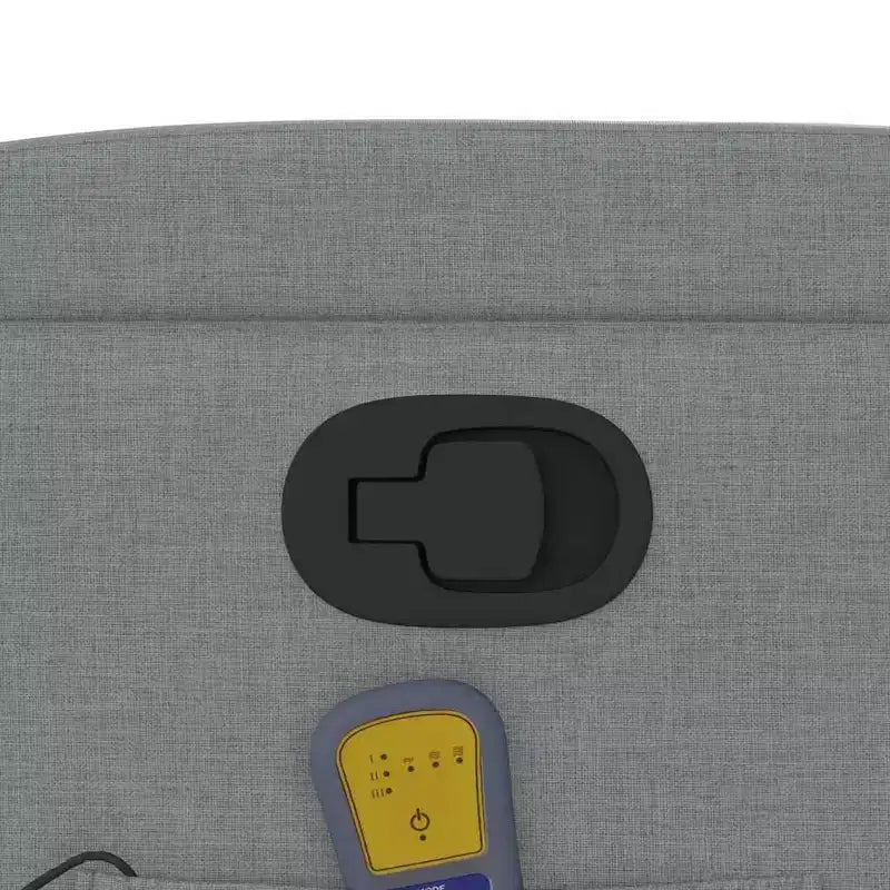 vidaXL Fauteuil de massage inclinable Tissu gris clair