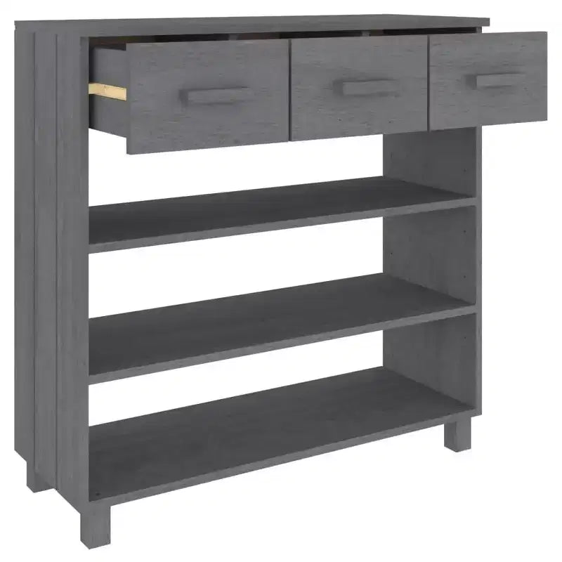 vidaXL Console Table Table d'entrée Table d'appoint étroite HAMAR Bois de pin massif - Marron miel