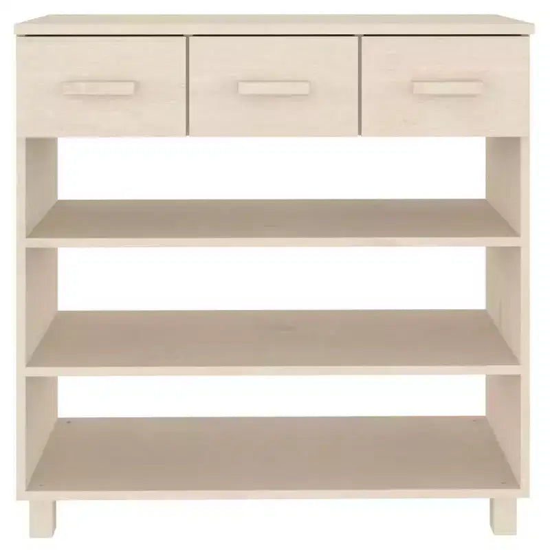 vidaXL Console Table Table d'entrée Table d'appoint étroite HAMAR Bois de pin massif - Marron miel