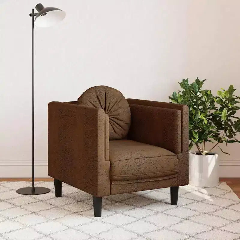 vidaXL Canapé avec coussins Rembourré Salon Similicuir Suede