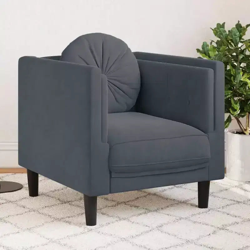 vidaXL Canapé avec coussins Rembourré Salon Similicuir Suede