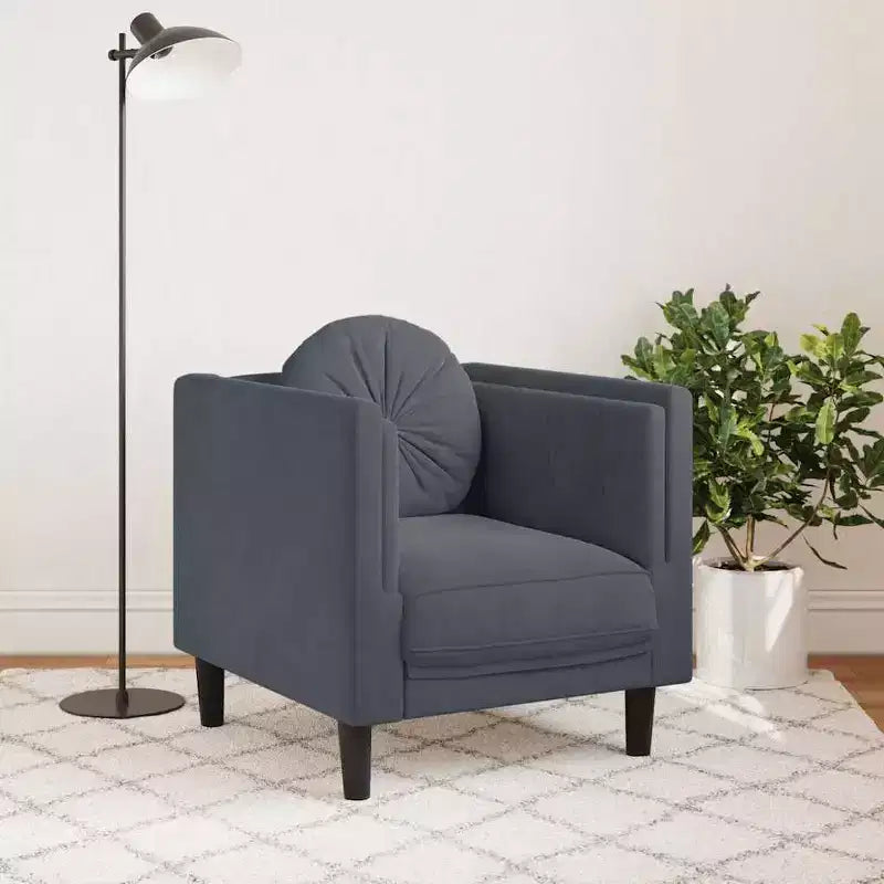 vidaXL Canapé avec coussins Rembourré Salon Similicuir Suede