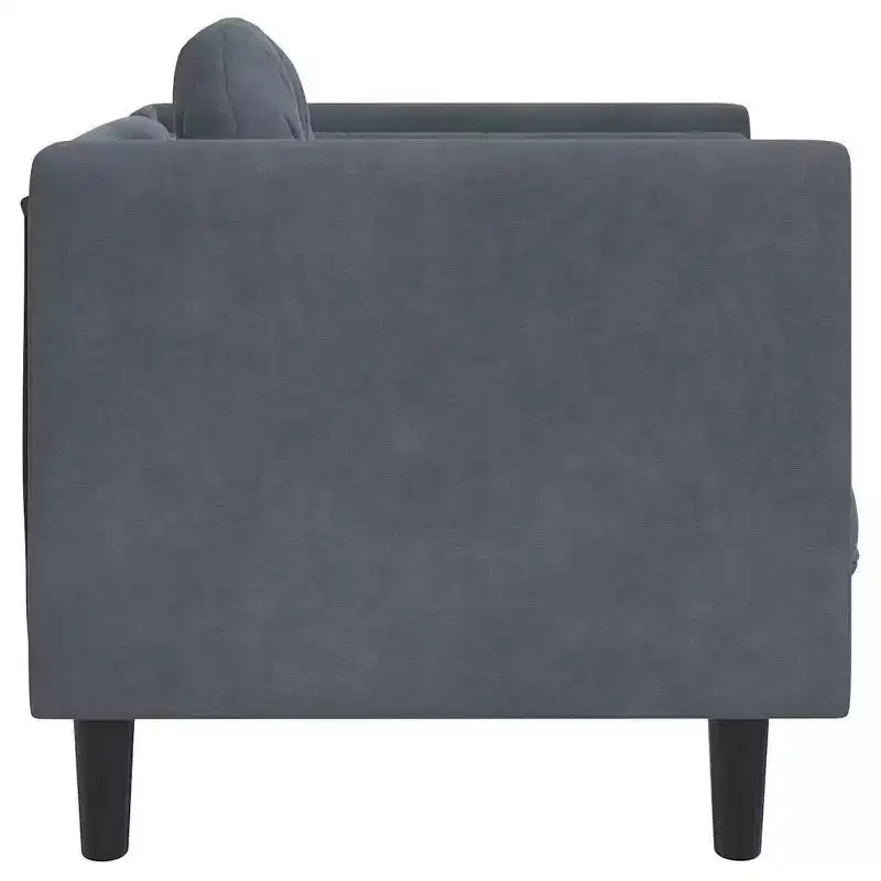 vidaXL Canapé avec coussins Rembourré Salon Similicuir Suede