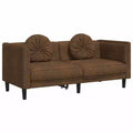 vidaXL Sofa with Cushions Upholstered Settee Living Room Faux Suede Leather