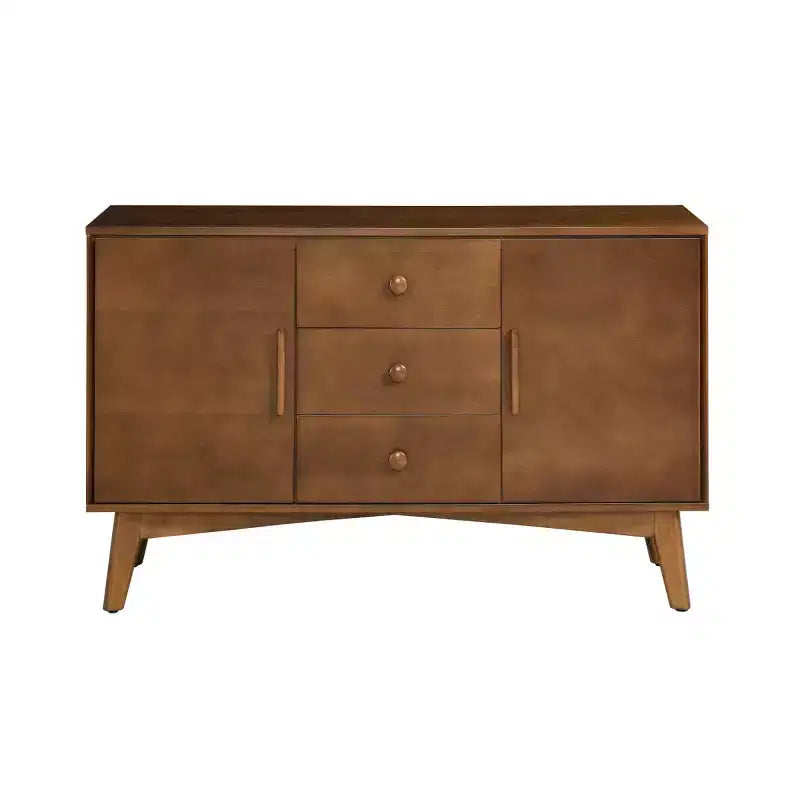 Buffet bahut moderne du milieu du siècle de 120 cm avec tiroirs, portes et étagères réglables, meuble de cuisine pour salle à manger ou salon - Panipeachy