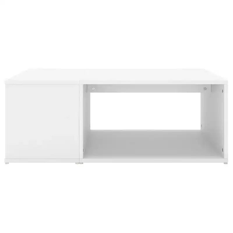 vidaXL Table basse noire en bois d'ingénierie moyenne rectangulaire moderne