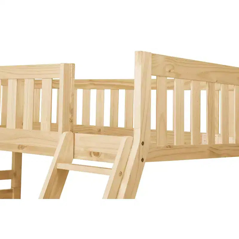 Lit superposé moderne en bois, double sur toute la longueur, avec tiroirs de rangement