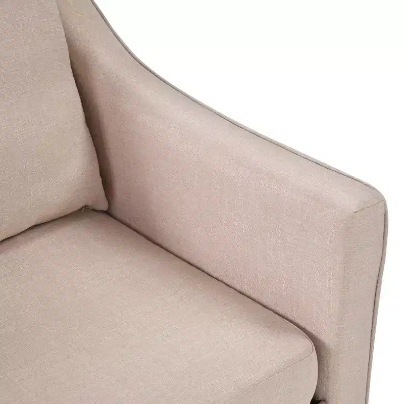 Fauteuil carré pivotant avec dossier épais rembourré, chaise de lecture pour salon, chambre à coucher, petits espaces