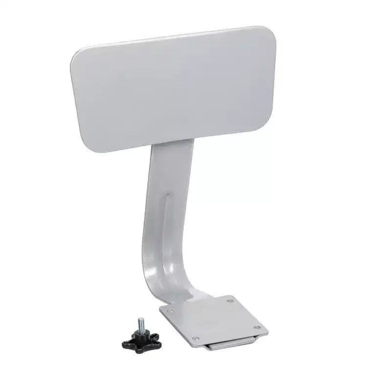 Lot de 2 tabourets de bar en acier robustes et réglables de 81,3 cm à 99,1 cm avec dossier, gris