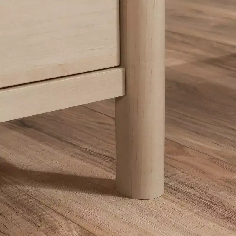 Bureau d'angle Whitaker Point en érable naturel - Sauder : Bureau de direction avec tiroirs, tablette clavier, passe-câbles : Style de transition