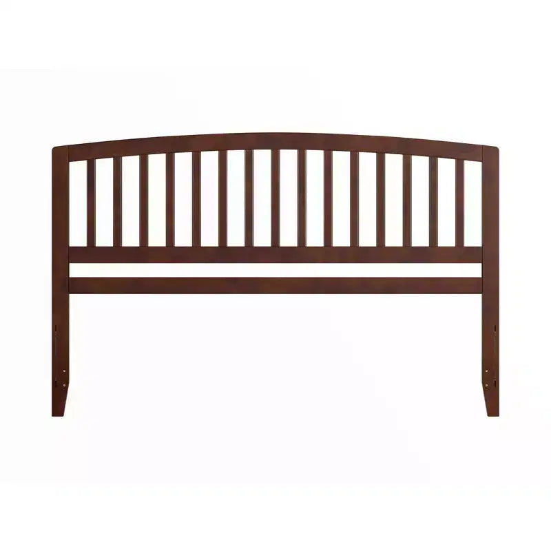 Tête de lit King en Noyer, finition teinte satinée, cadre en bois, hauteur 50 po