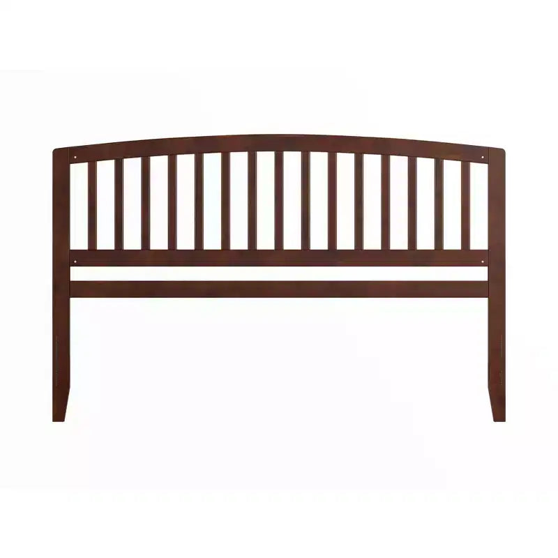 Tête de lit King en Noyer, finition teinte satinée, cadre en bois, hauteur 50 po