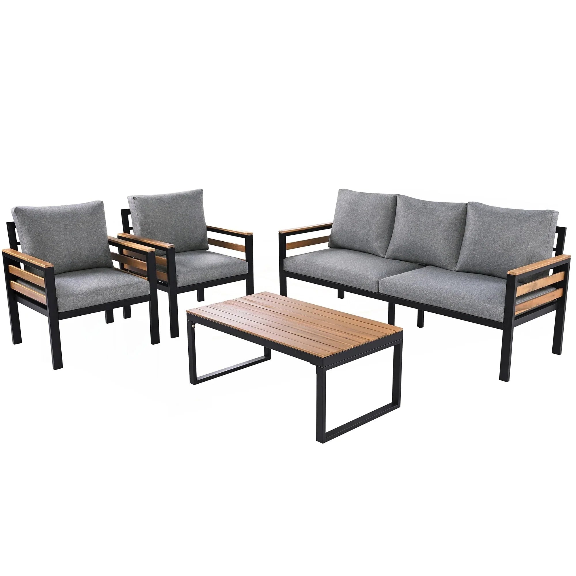 Ensemble de canapé de jardin 4 pièces