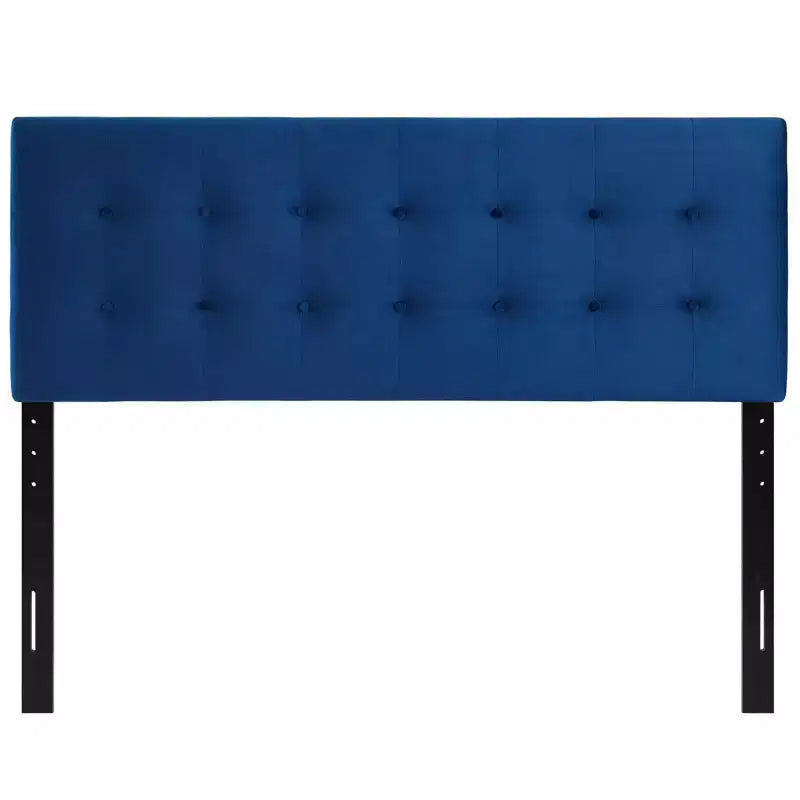 Tête de lit capitonnée en velours haute performance