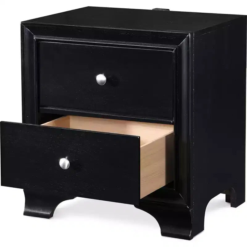 Table de chevet à 2 tiroirs avec port de chargement USB