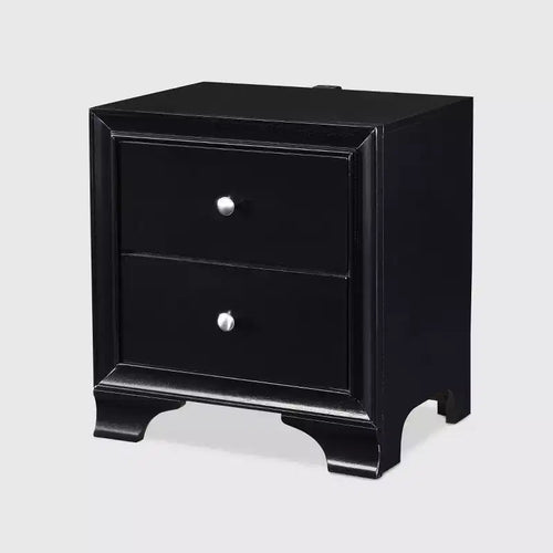 Edmond 2 Drawer Nightstand with USB - Click Decor