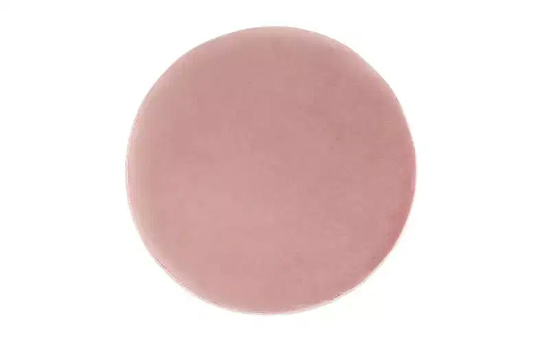 BirdRock Home Pouf Rond en Velours Repose-Pieds - Vieux Rose
