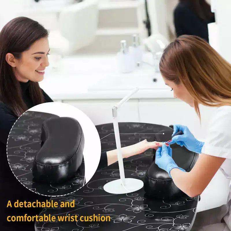 Costway Table de Manucure Portable Noire pour Salon de Beauté, Spa