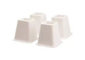 4 Pack Bed Risers, White High-Quality Furniture Risers 5 to 6 inches - Furniture Riser - HomeItUsa