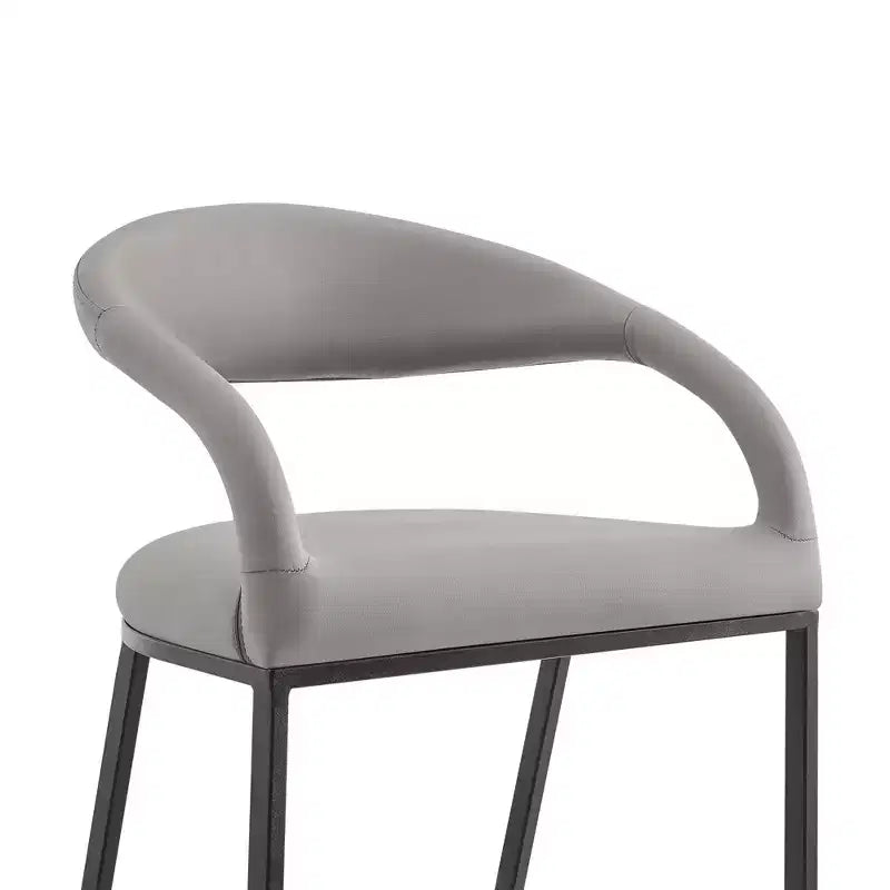 Tabouret de bar de 26 po en fer et similicuir, hauteur comptoir