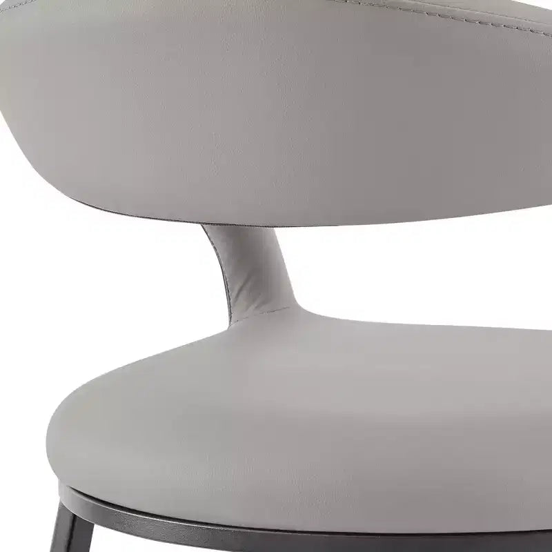 Tabouret de bar de 26 po en fer et similicuir, hauteur comptoir