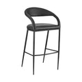 Armen Living 26 Ramona Iron and Faux Leather Counter Height Barstool