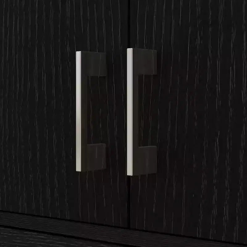 Meuble de rangement de cuisine de 70,75 pouces avec tiroir et étagère réglable, armoire de rangement haute autoportante avec 2 doubles portes, noir vieilli